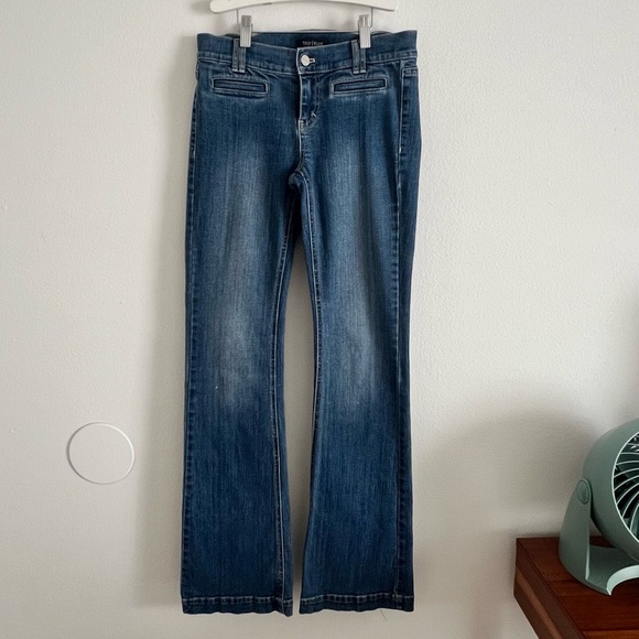 White House Black Market size 2R  Flare Denim Jeans - Picture 6 of 9
